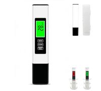 2025 All-New 4 in 1 Tds Meter Digital Water Tester, TDS Meter Digital Water Tester for Drinking Water, Multi-Function Purity for Drinking Waters (White)