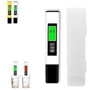 2025 All-New 4 in 1 Tds Meter Digital Water Tester, Water Tester for Drinking Water, Portable Multi-Function Digital Water Purity Tester,Digital Water Tester Drinking 0-9999 ppm (1 Box, White)