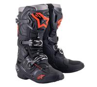 2025 ALPINESTARS TECH 10 BOOTS BLACK RED FLUO MOTOCROSS MX OFF ROAD ASTARS CHEAP