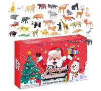 2025 Animal Aďvenț CaléndaÀ For Kids - 32 Realistic Wild Animals Figurines | Countdown For Boys And Girls, Holiday Educational Toy, Gift