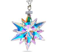2025 Annual Christmas Ornaments Crystal Snowflake Star, Sparkly Crystal Ornaments for Christmas Tree, Beautiful Christmas Ornaments for Women Girls