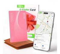 2025 [Apple MFi Certified] (iOS Only) Wallet Tracker Card, Rechargeable Thin Finder, Works with Apple Find My (iOS Only), Item Locator for Luggage Tags, Passports, Phone (Pink, 1 Pack)