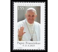 2025 Austria francobollo Speciale per la Morte di Papa Francesco