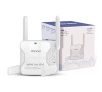 2025 AX1500 WiFi Extender Signal Booster Long Range, Covers 13,000 Sq Feet & 100+ Devices, 1500Mbps Dual Band 5.8GHz & 2.4GHz WiFi Extender with Ethernet Port, No Dead Zones and Delay, Safer