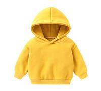 2025 - Baby Boys Girls Fleece Sweater Sweatshirt Kids Solid Plus Newborn With Color Tops Girls Sweater 140, Yellow, 12-18 mesi