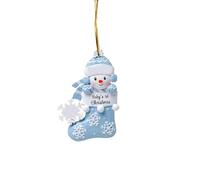 2025 Babys First Christmas Personalized Ornament Boy, Babies First, Grandson Granddaughter 1st Gift Newborn Baby Gift Ideas, Baby's Christmas 2025 - Handpainted Blue Ornament