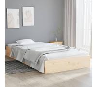vidaXL Solid Wood Bed Frame 100x200 cm Bedroom Wooden Bedstead Platform Bed