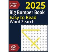 2025 Big Bumper Word Search Puzzle Book: Word Search with Easy to Read Large Print for Adults | 8.5x11 inches, 150 pages | 120 Puzzles... Gifts for Vacations, Holidays and Free Times