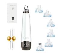 2025 Blackhead Remover Pore Vacuum,5 Suction Power,5 Probes,USB Rechargeable Blackhead Vacuum Kit-Facial Pore Cleaner Electric Acne Extractor Tool