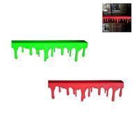 2025 Blood Drip Bookshelf Decor - Glow-in-The-Dark Shelf Edge with Realistic Blood Stains, Haunted House & Horror Room Decor for Halloween(2Pcs-F)