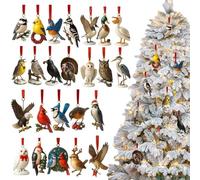 2025 Bluebirds - 24 Days 2 D Decorations on the Countdown, Number of Numbered Christmas Pendants, Holiday Holidays for Bedroom, Kitchen, Window, Ingr