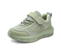2025 Boys Girls Sneakers Athletic Walking Lightweight Shoes Toddlers Home Breathable Sports Soft Dance Plimsolls Little Kid/Big Kid Green