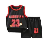 2025 Boys Summer Clothes Comfortable Set for Kids Shorts Sets Short Sleeve Graphic Tee Top Crew Neck Beach Vacation Casual Suit Daywear Merchandise Gift Black
