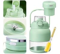 2025 BPA-Free Electric Citrus Juicer 17 oz, Portable Blender Cup for Smoothies and Shakes, On the Go Mini Juicer Machine with Straw and Two Lids, for Frozen Blending in Kitchen Office(Style B)