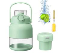 2025 Bpa-Free Electric Citrus Juicer 17 Oz, with Straw Brush Two Lids Portable Blender, Multifunctional Large Capacity Suitable, for Smoothies, Shakes, Food Prep & Frozen Blending(Style A)