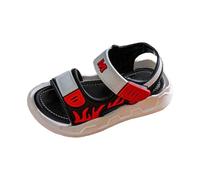 2025 Breathable Boys' Sandals for Children Lightweight Comfortable for Outdoor Use Casual Summer Shoes Toddlers Children from 1 to 11 Years Summer Child Sandals, red, 10 UK Child Normal