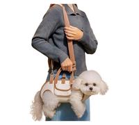 2025 Breathable Multi-Function Pet Backpack, Adjustable Full-Body Harness With Traction Leash, Outdoor Walking & Travel With Safety Lock, For Small To Medium Dogs & Cats(Light brown,M(9-13catty))