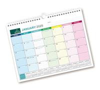 2025 Calendar 24.5x33cm Jan 2025 To Jun 2026 Efficient Time Management Easy To Use For Office School Home