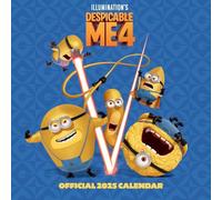 2025 Calendar Despicable Me 4 Month View Square Official Product
