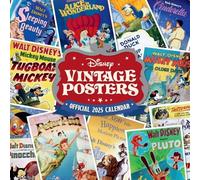 2025 Vintage Disney Poster Wall Calendar