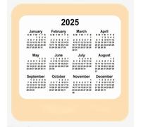 2025 Calendar Happy 2025 Yearly Calendar Mousepad Mouse Pad Teacher Gifts 9.4"x7.9"Color:Happy New Year