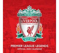 2025 Calendar Liverpool FC Legends Month to View Square Football Calendar Official Product