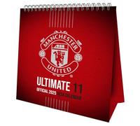 2025 Calendar Manchester United FC Month to View Football Desk Easel Official Product