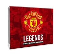 2025 Calendar Manchester United FC Page to View Football Block Facts and Trivia Desk Calendar Official Product