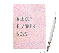2025 Calendar Planner - 2025 Weekly Monthly Planner, A7 2025 A7 2025 Agenda Plan Book | Pocket Daily Planner Weekly & Monthly Planning Calendar, Design Planner