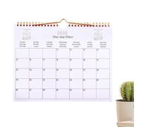 2025 Calendar Wall, Calendar 2025 - Calendars 2025 Wall | Multilingual Agenda Organizer Coil for Home School Kitchen Bedroom Classroom