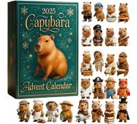 2025 Capybara Advent Calendar, 2d Acrylic Capybaras Ornaments Christmas Decor, 24 Cute Capybaras Ornaments Holiday Countdown, With 24 Uniquely Costumed Ornamentss, Gifts