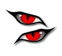 2025 Car Stickers for Evil Yellow Eyes, Car Stickers Personality Eye C-ar Decal, Waterproof Vinyl Decals, Creative Rearview Mirror D-ecal for Motorbike Decoration S-tickers