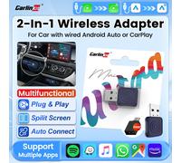 2025 CarlinKit Mini Ultra/Mini 5 Pro Wired To Wireless Adapter Wireless Android Auto WiFi Bluetooth Connect Wireless CarPlay Box Brands Genuine Mini 5 Pro