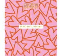 2025 Caroline Gardner Hearts & Mixed Prints Desk Calendar