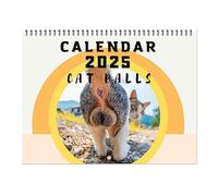 2025 Cat Butthole Calendar Funny Cats Balls Calendar 12 Month Family Calendar with Blank Room for Notes Wall Hanging Cat Balls Calendar for Cat Lovers Home Office Christmas Birthday