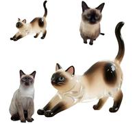 2025 Cat Hair Storage Capsule Commemorative Keychain Cute Shape, Pet Cat Hair and Whiskers Grooming Storage Box Keychain for Cat Lovers (2 Pack Siamese Cat)