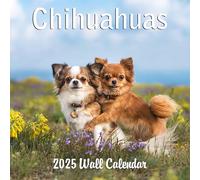 2025 Chihuahua Monthly Wall Calendar | 12" x 24" | 2024-2025 Chihuaha Dog Calendar
