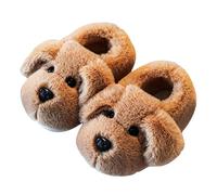 2025 Children's Winter Cute Cartoon Boys and Girls Foot Slippers Baby Drag Owl Slippers for Toddler Girls (Khaki, 12 Little Child)