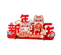 2025 Chinese New Year Felt Decorative Desktop 3D Blessing Font Decoration Desktop Handmade Spring Festival Accessories