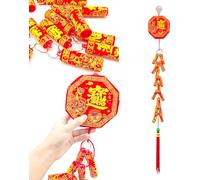 2025 Chinese New Year Hanging Decorations,1M Year Of The Snake Large Firecracker Decor Lunar Spring Festival Ornament Asian Traditional Knot Firecracker Party Supply For Home Door Wall Window Porch
