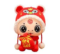 2025 Chinese New Year Snake Plush Moon Snake Plush Toy - Animals Throw Pillow, Snake 2025, Year of the Snake Plush Animal Mascot for Spring Celebrations