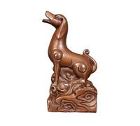 2025 Chinese Zodiac Tiger Figurine - 5'' Red Copper Astrology Statue, Feng Shui Office Decor, Unique Animal Ornament, Prosperity Gift for Good Luck and Fortune