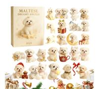 2025 Christmas , 2D Acrylic Pendant 24 Days, Puppy Themed Ornaments Calendar for Holidays, Car Wall, Window, Door Tree, Bedroom, Parties, Birthday