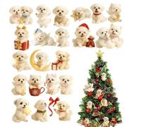 2025 Christmas Advent,24 Days 2D Christmas Pendant - Bead Back Pendant For Dog Lovers - For Wall Window Tree Party Car Handbag Interior Wallet Bedroom Holiday