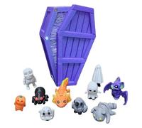2025 Christmas Advent Calendar 3D Printing Halloween Mystery Coffin Countdown Halloween Mystery Coffin Countdown Contains Various Cute Accessories 13 Day Mini Advent Calendar (B, One Size)