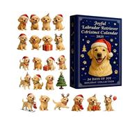 2025 Christmas Advent Dog - Acrylic 2D Decoration 24 Days, Holiday Countdown Calendar, Seasonal Hanging Pet Ornament, Festive Keepsake | Kids Adults Home Tree Wall Window Door Car Rearview Party