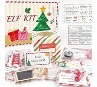 2025 Christmas Advent Elf Activities Kit Gift Set, 24 Days Kit New Fun Elf Activities Props Countdown Xmas Gift, Party Favor Toy Decoration for Girls Boys Friends and Family (1 Pcs)
