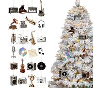 2025 Christmas Advent for Music Lovers,2D Acrylic Pendant Decor 24 Days - Musical Elements Countdown Advent Calendar - for Music Lovers Christmas Tree Car Rearview Mirror Wall Vacation Party Favors