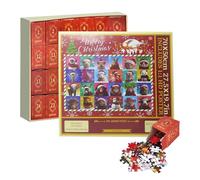 2025 Christmas Advent Puzzle | Interactive Toy 24 Days,1000 Pieces Puzzle STEM Animal Countdown Calendar | for Adults Couples Family Meetings Party Games Activity