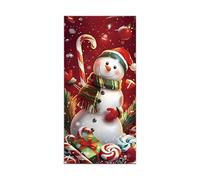 2025 Christmas and Halloween Front Decoration, 6.6 * 3ft Christmas Outdoor and Elastic Christma Cover Fabric, Halloween